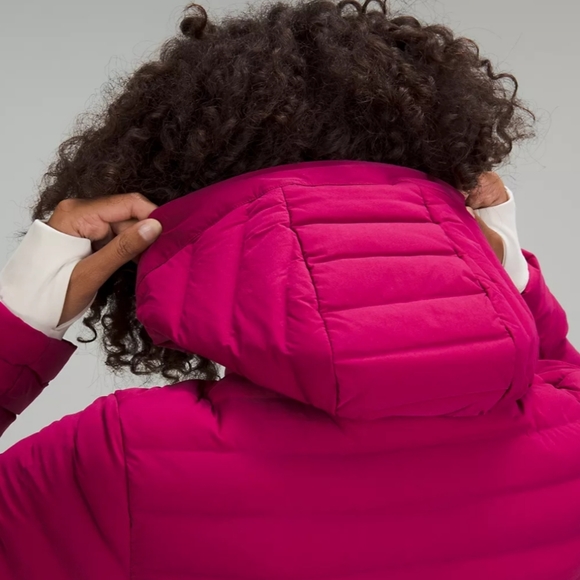 Lululemon Pack It Down Long Jacket Raspberry 6 NWT - Picture 3 of 11